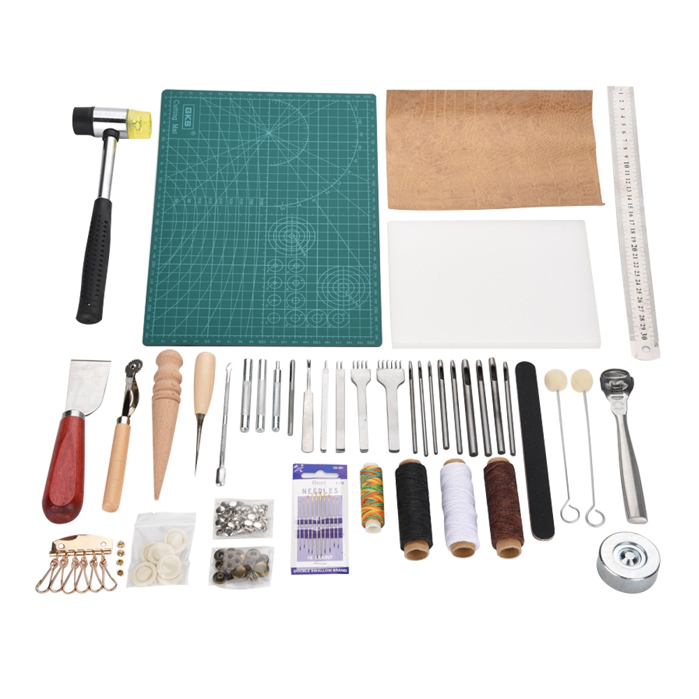 Groover Stitching Tool - 42 Parça Deri İşleme Alet Seti