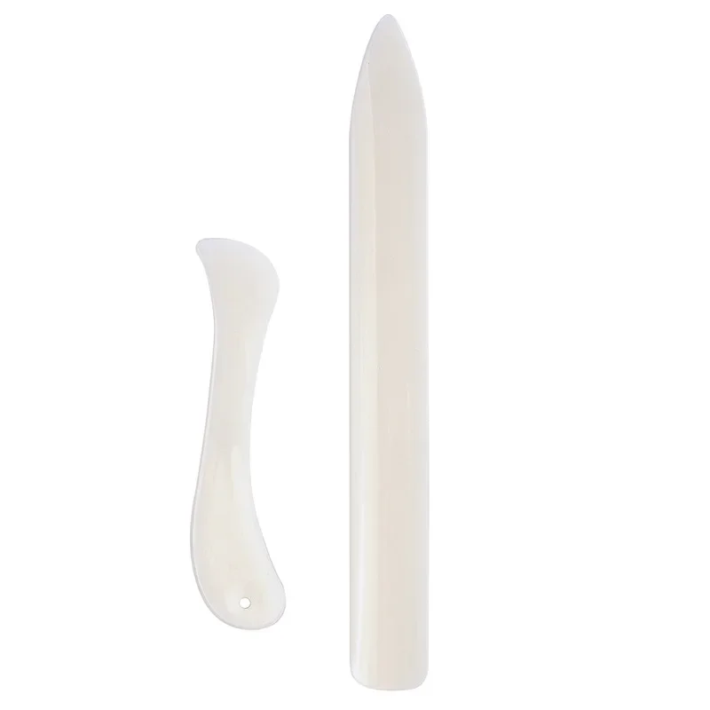 Bone Folder Tool - 2 Parçalı Set Deri İşleme Aletleri,