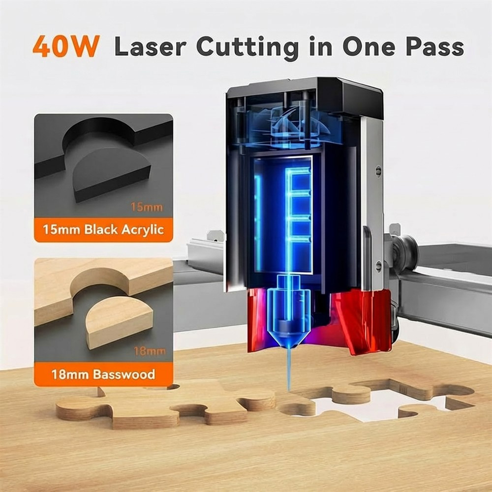 TOOCAA L2 40W AI Masaüstü Laze - Leatherwork Machine incelemesi ve fiyatı